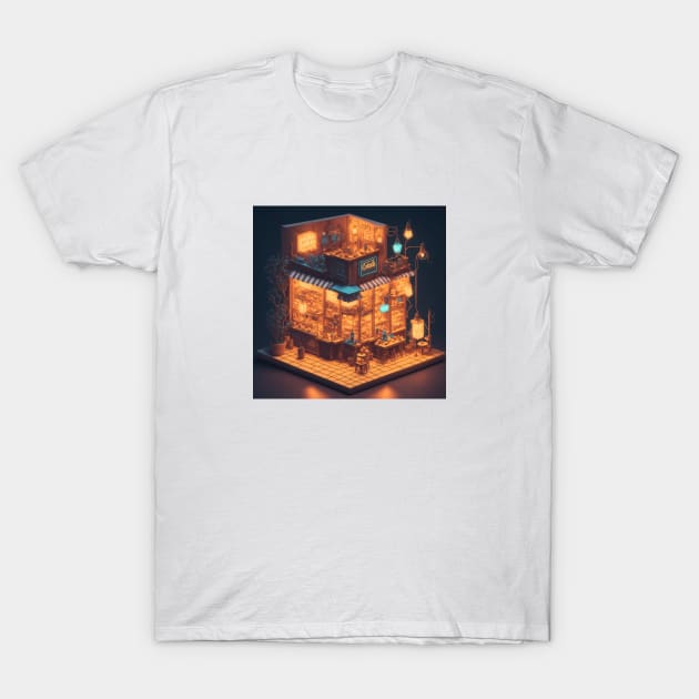 Isometric Coffee Vintage Since Geometric T-Shirt by Flowering Away